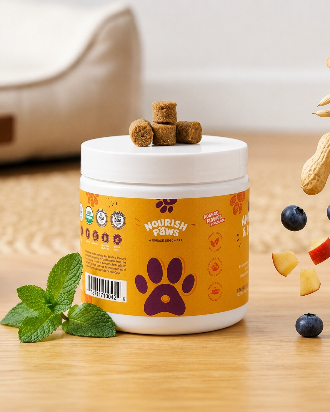 Organic Advanced Hip & Joint Care Dog Supplement 120 Chews