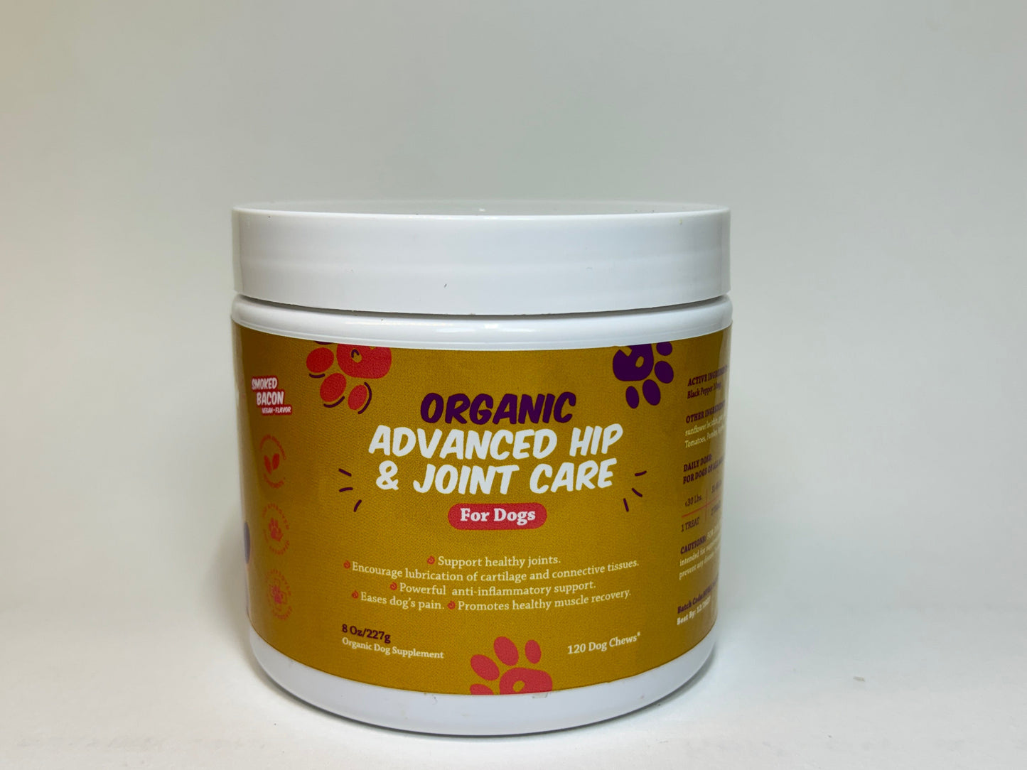 NEW LOOK: Organic Advanced Hip & Joint Care Dog Supplement 120 Chews