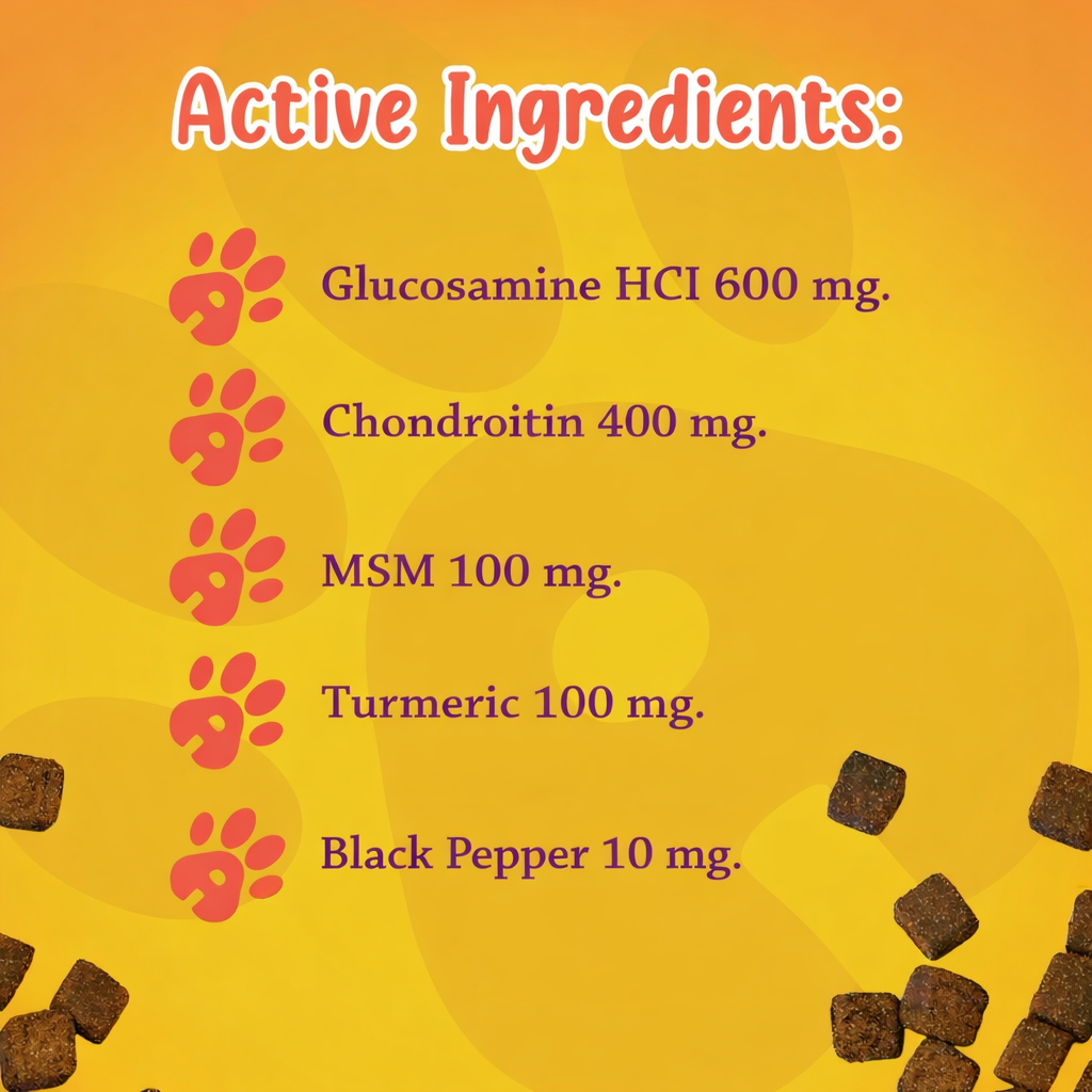 NEW LOOK: Organic Advanced Hip & Joint Care Dog Supplement 120 Chews