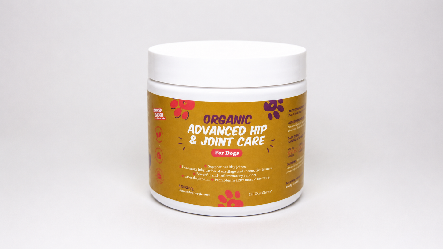 Organic Advanced Hip & Joint Care Dog Supplement 120 Chews