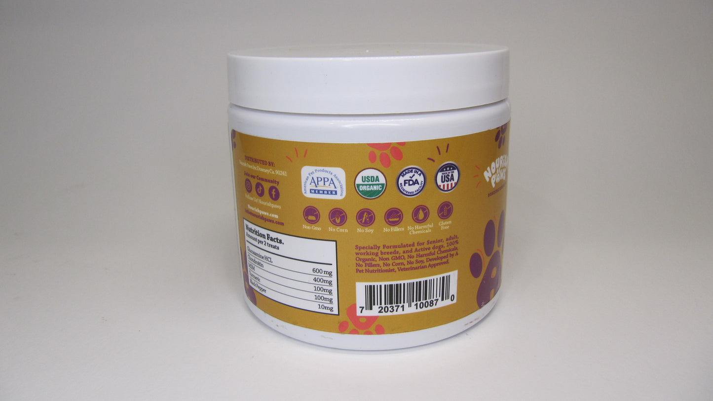 Organic Advanced Hip & Joint Care Dog Supplement 120 Chews