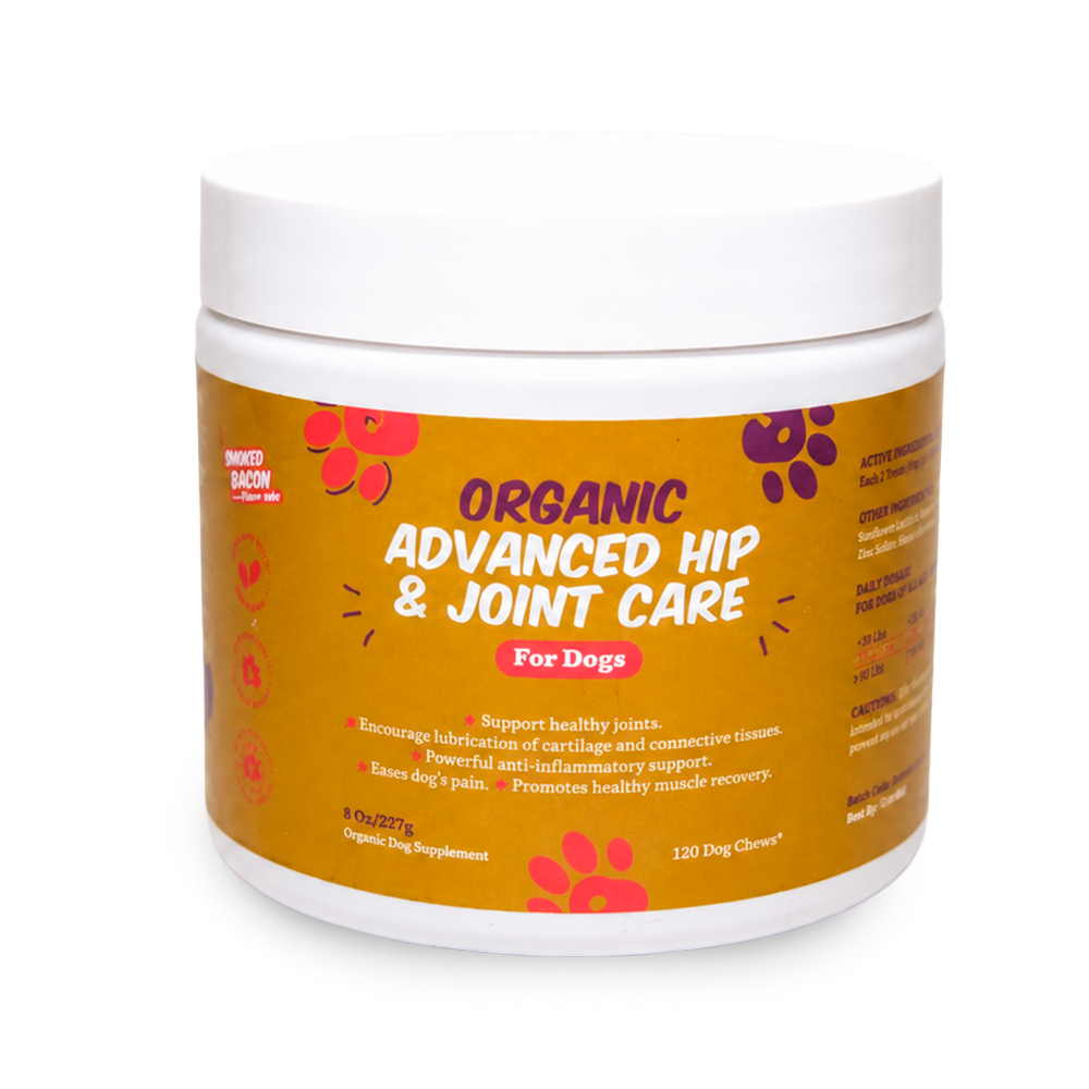 Organic Advanced Hip & Joint Care Dog Supplement 120 Chews